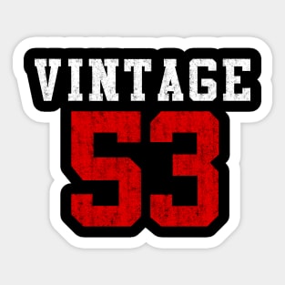 vintage 1953  born in 1953's Sticker